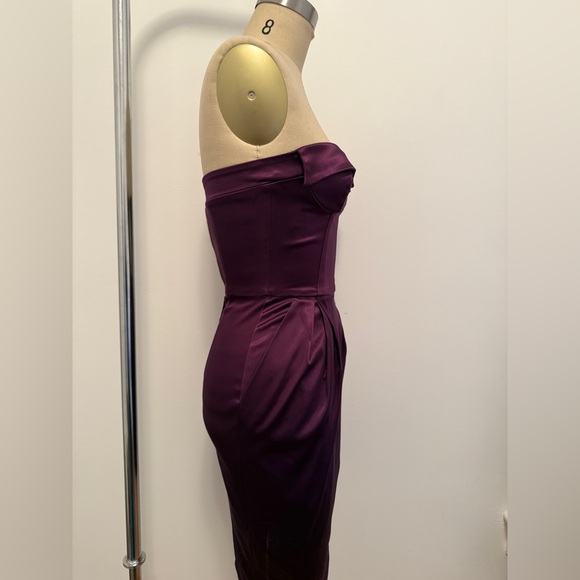 Dolce & Gabbana Strapless Dress in Deep Purple - Picture 2 of 7